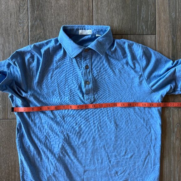 Tasc Performance men's Everywear heathered blue sustainable materials sz Medium - Picture 4 of 11